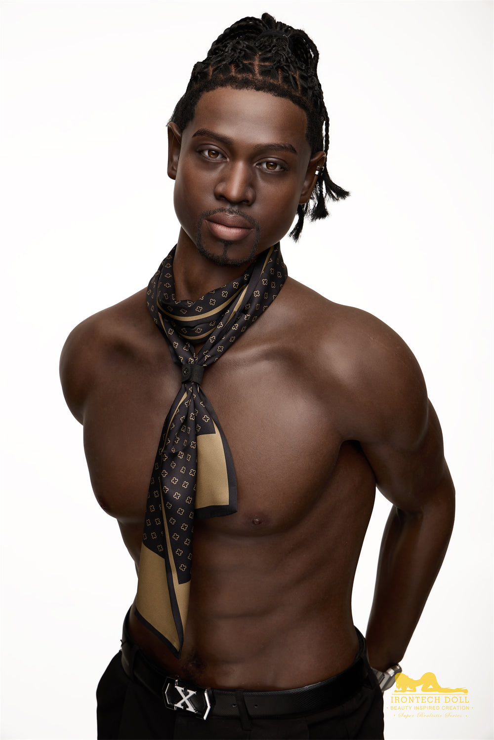 Irontech doll silicone male sex doll james naked upperbody close
