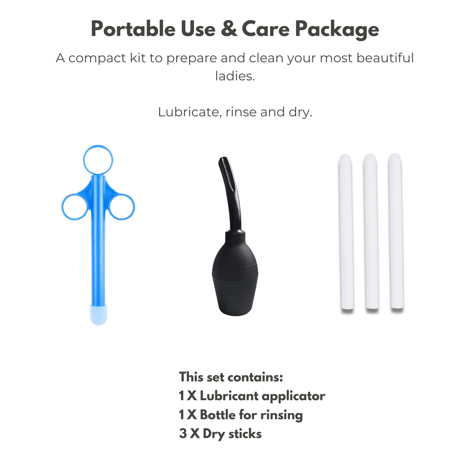 accessoires lubricant applicator enema bottle and dry sticks for sex dolls