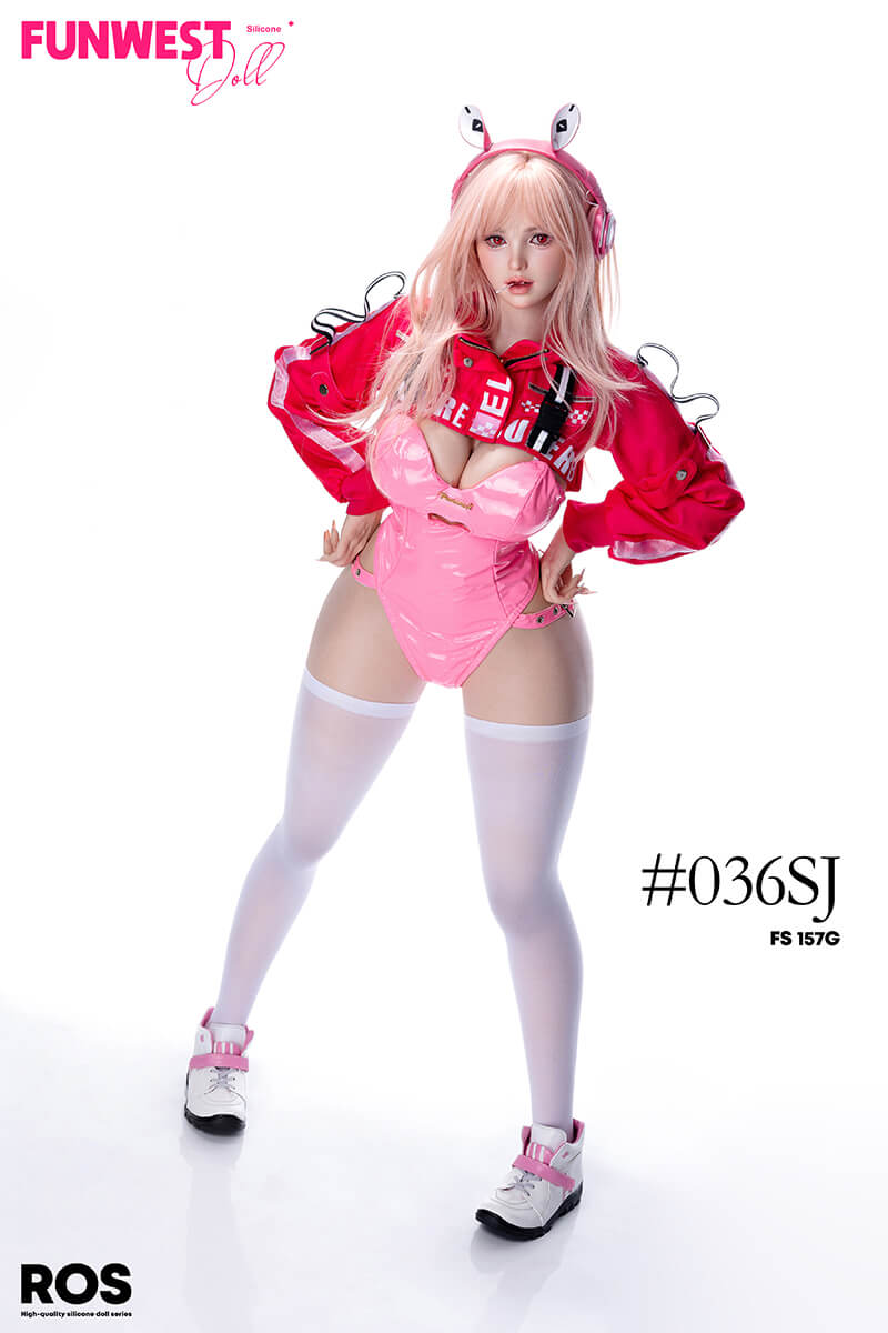 Funwestdoll lily pink gamer Silicone Sexdoll full body photo