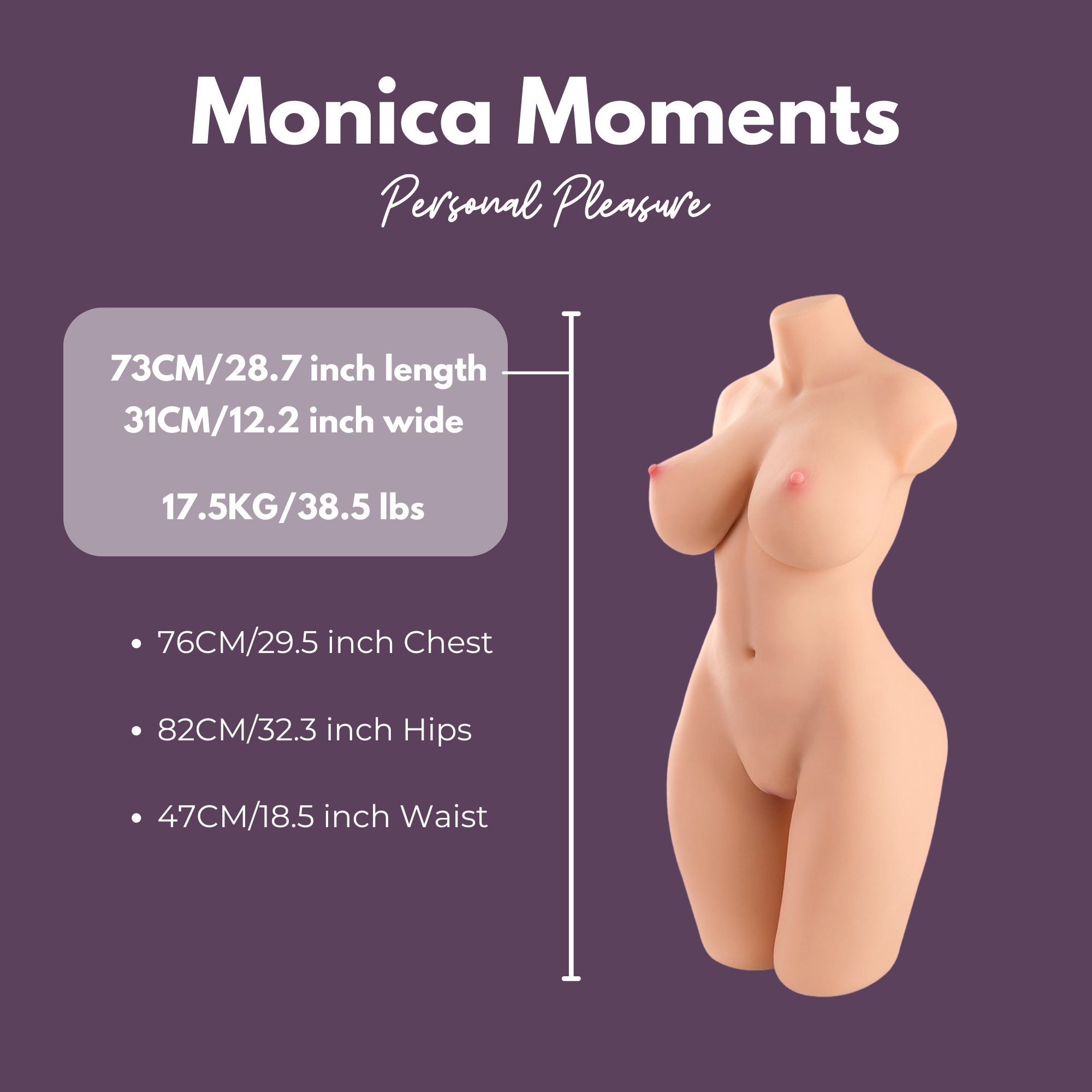 sexdoll torso jennifer measurements