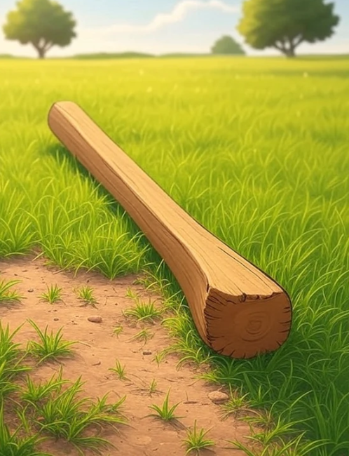 pegging in cartoon shape, wooden stick