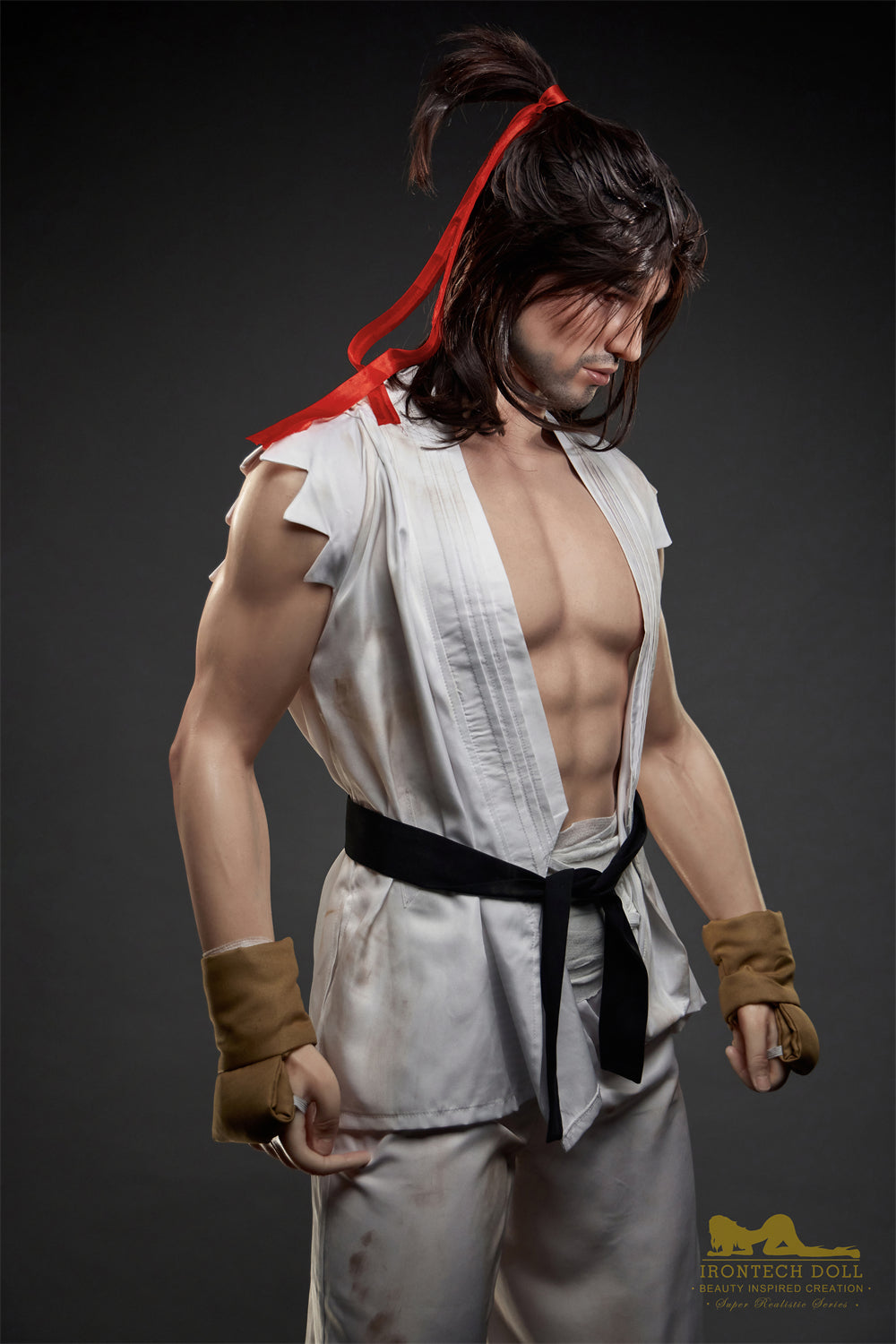 male silicone sex doll kevin by irontech with judo clothes  looking down