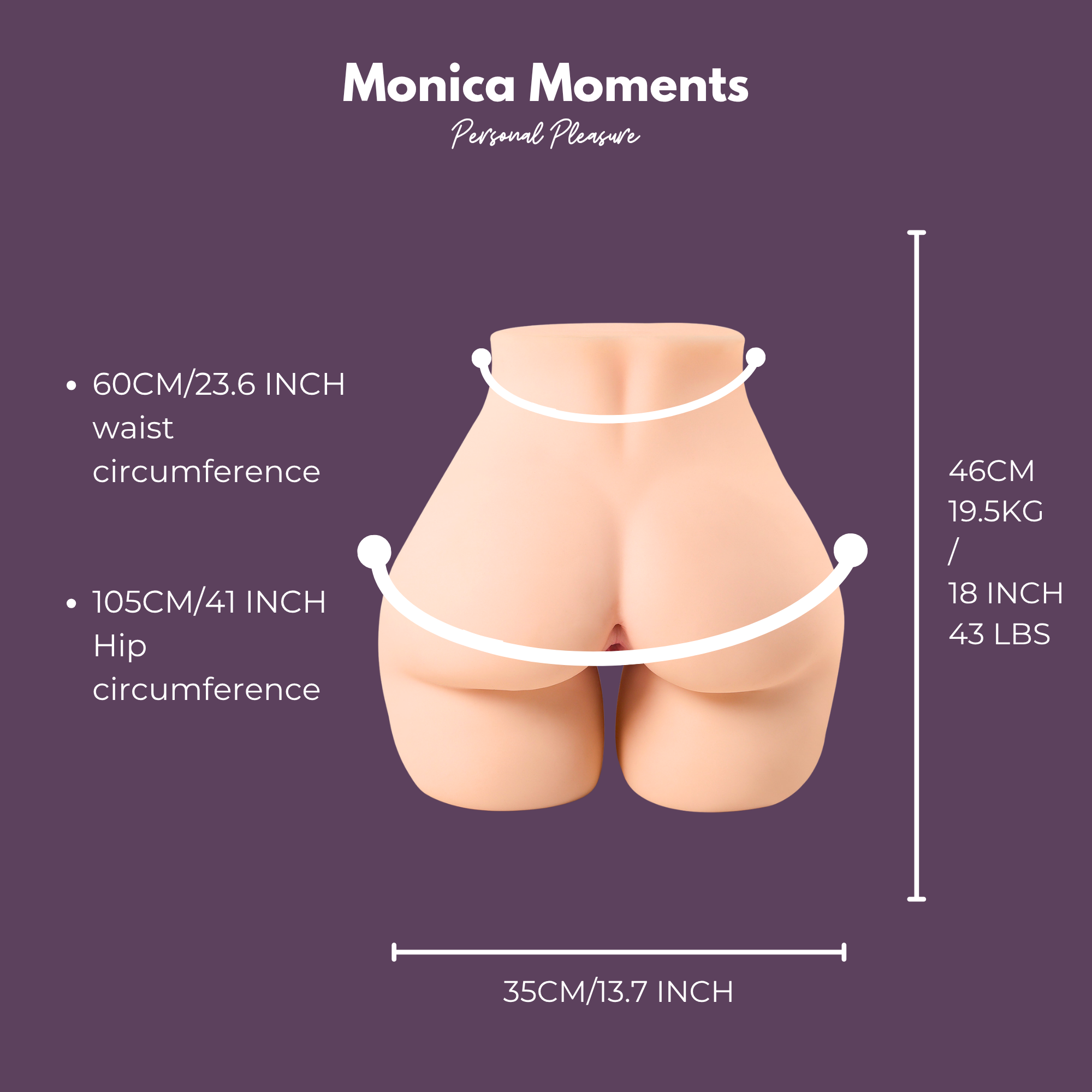 セックスドール マスターベーター - レナ [13.5KG-36CM]