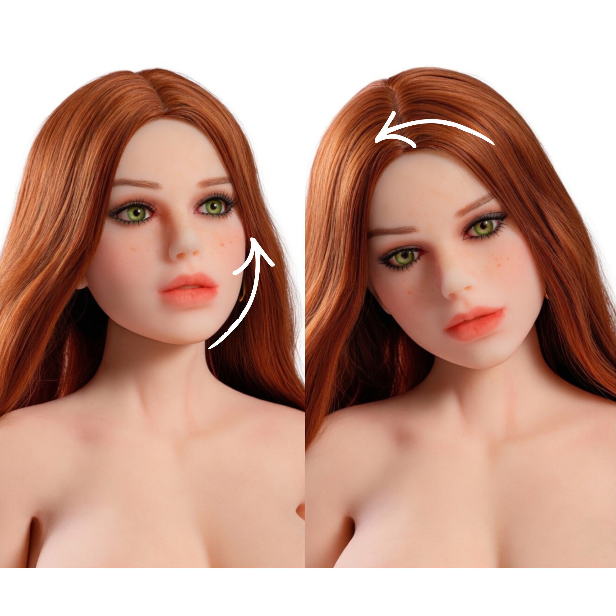 pivoting neck bolt for sex doll M16 showcase