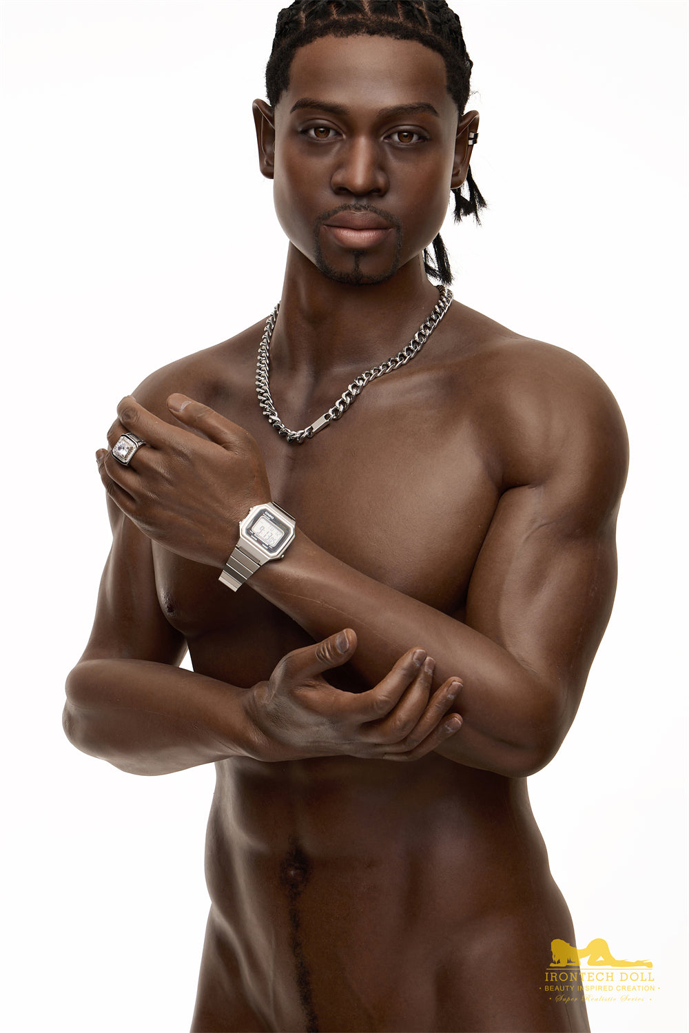 Irontech doll silicone male sex doll james fully naked upperbody