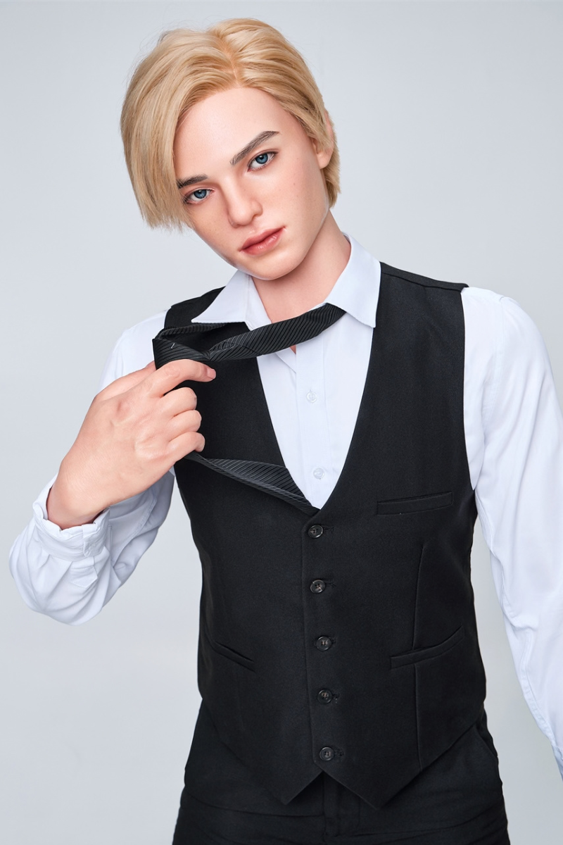 irontech doll lucas silicone male sexdoll in suit