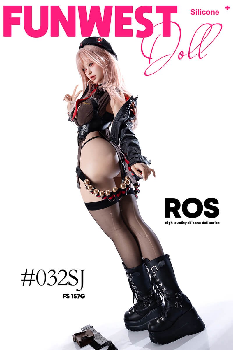 Funwestdoll Lucy Silicone Sexdoll in large boots and with shooter outfit